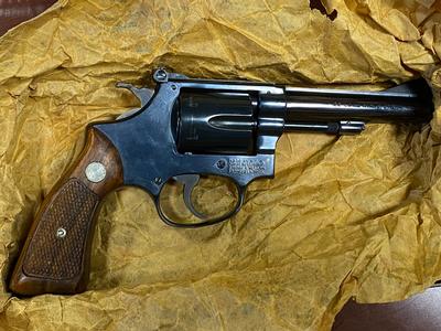 S&W Model 34-1 22lr revolver blued w/ box