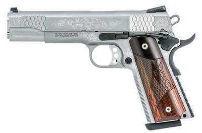 S&W 1911 45ACP 8RD STS 5 FS ENGRVD